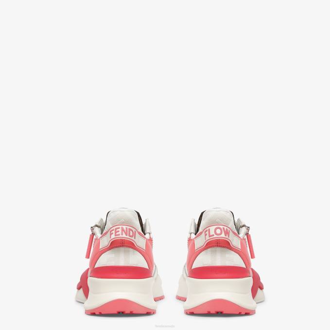 Women Leather Low-Tops White Fendi Shoes 6RHH1398