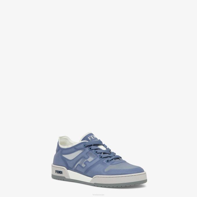 Women Mesh Low Tops Blue Fendi Shoes 6RHH1400