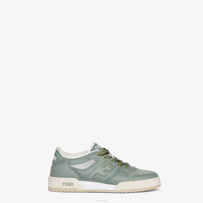 Women Mesh Low Tops Green Fendi Shoes 6RHH1402