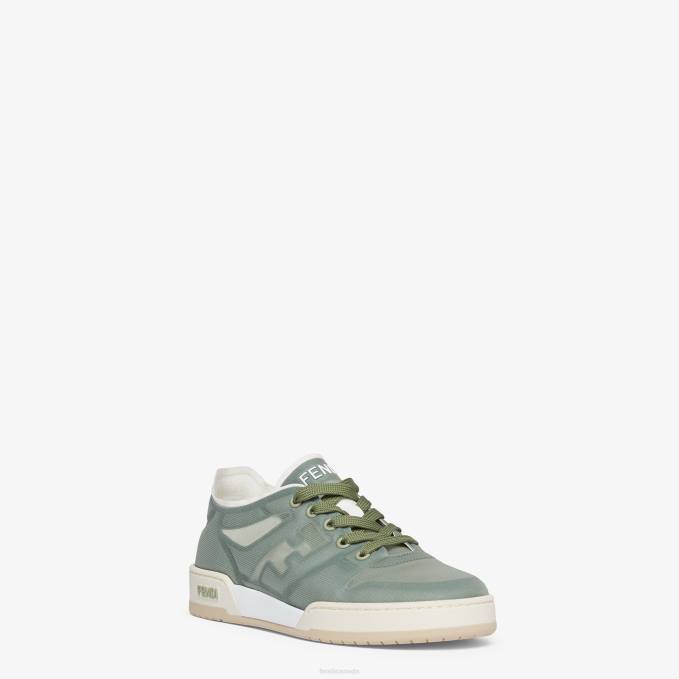 Women Mesh Low Tops Green Fendi Shoes 6RHH1402