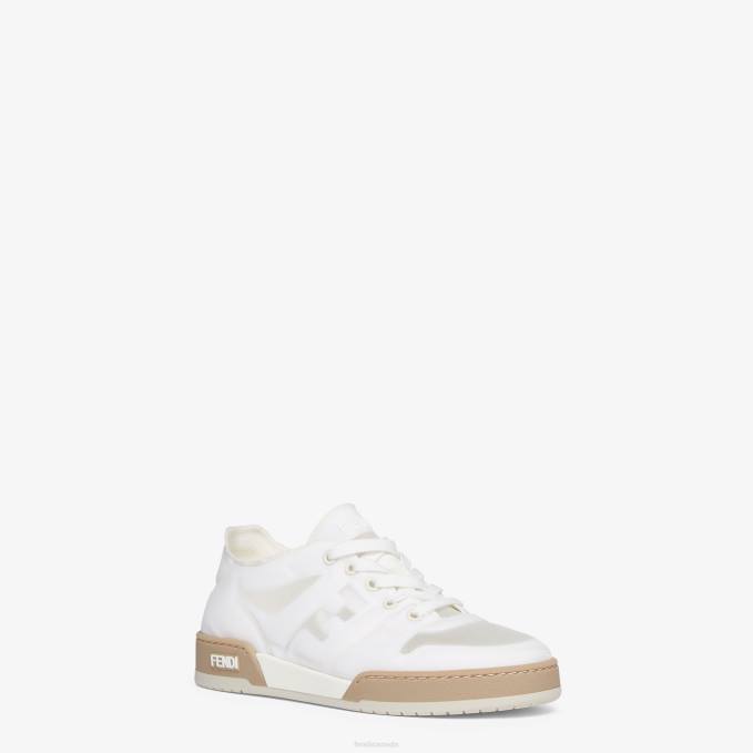 Women Mesh Low Tops White Fendi Shoes 6RHH1399